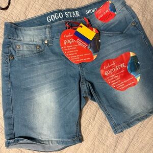 Women's Denim Shorts - Light Blue